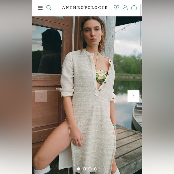 PILCRO | Anthropologie NWT Lagenlook Beach Dress/Swim Cover up, Small - Picture 2 of 9